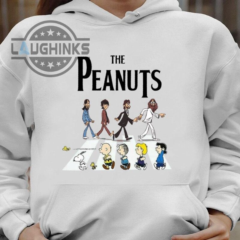 The Beetles Peanuts Shirt The Peanuts Abbey Road Shirt Best Snoopy