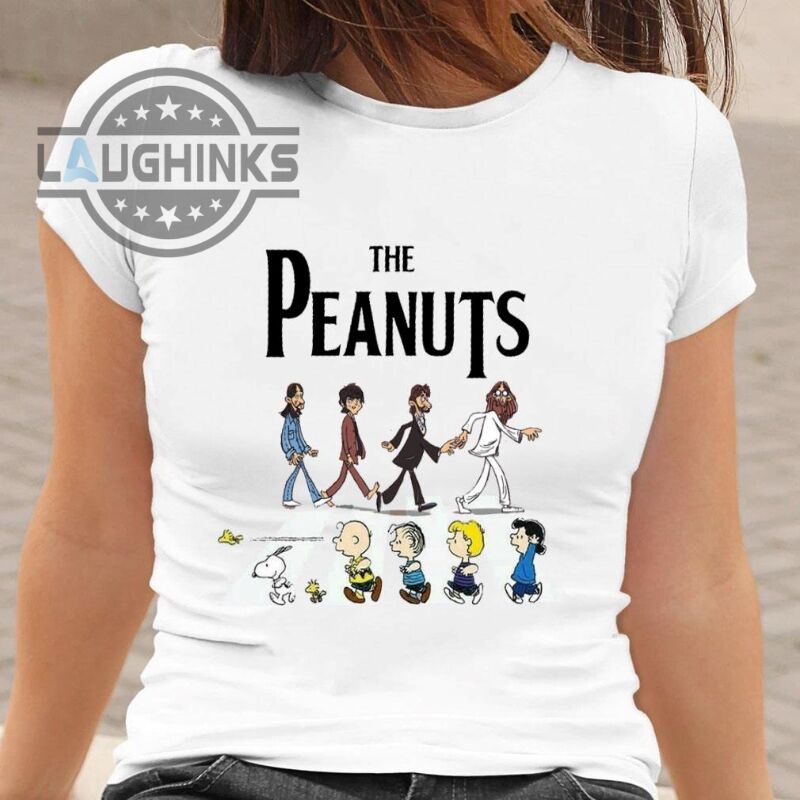 The Beetles Peanuts Shirt The Peanuts Abbey Road Shirt Best Snoopy