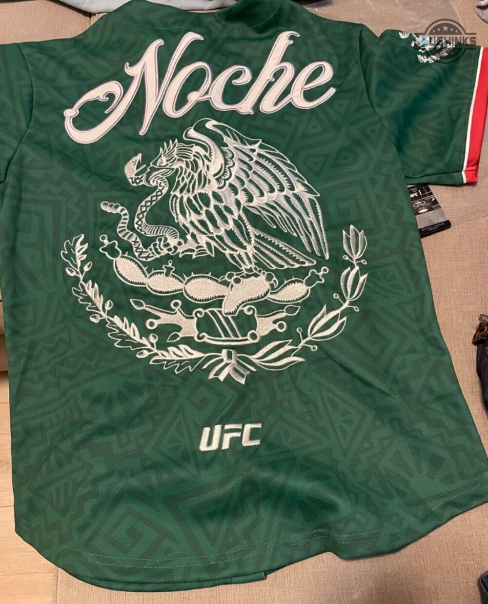 noche ufc jersey green replica all over printed noche ufc shirt ufc mexico baseball jersey shirts 2023 new ufc noche jersey for sale mexican football soccer shirt laughinks 1