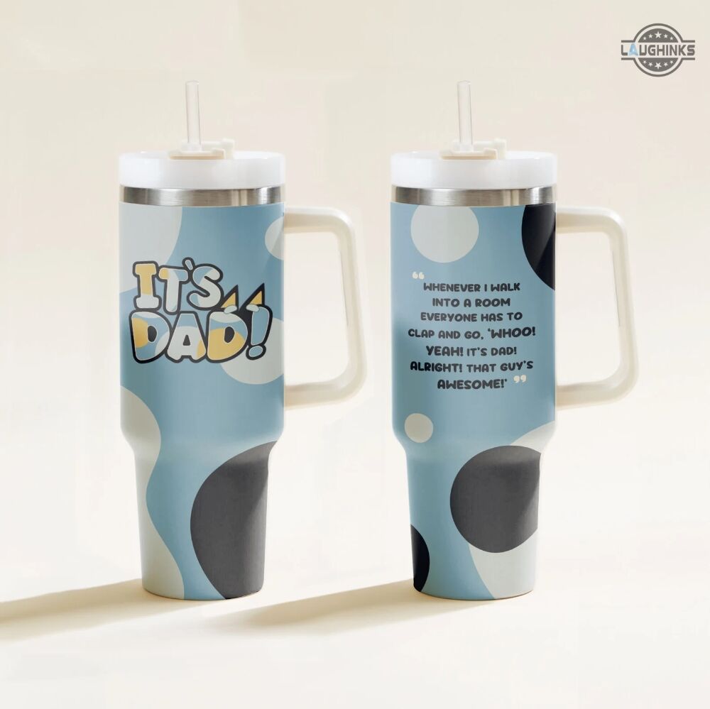 Bohemian Stars Dad Mug Blue