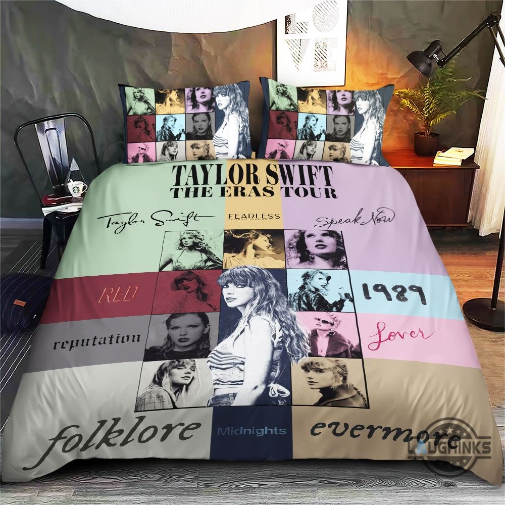 taylor swift bedding sets the eras tour duvet cover and pillowcases swifties bedroom decorations gift taylors albums blanket and pillow covers laughinks 1