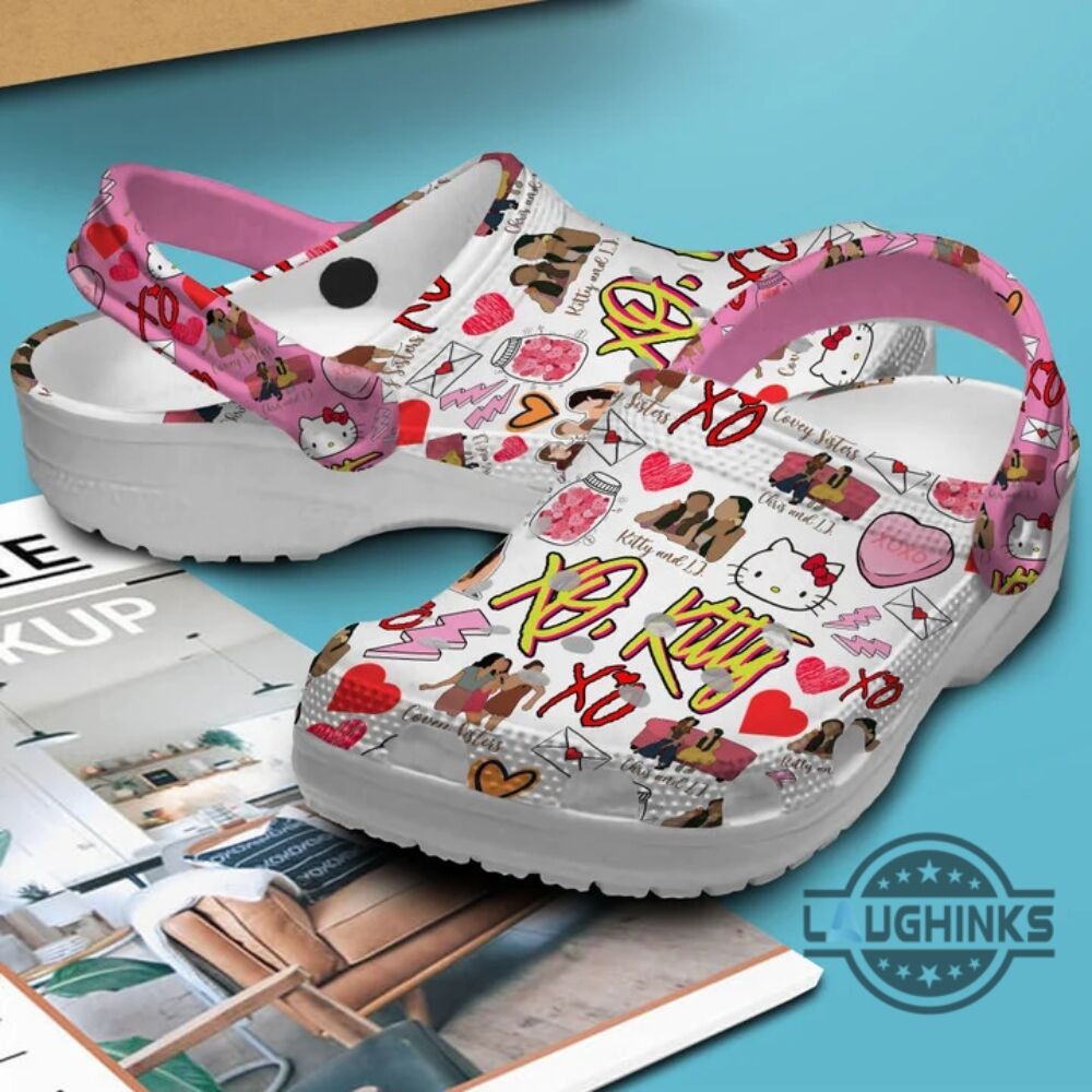 hello kitty and friends classic clog hello kitty crocs crocband clogs shoes slippers comedy xo kitty funny sanrio gift for tv show fans laughinks 1