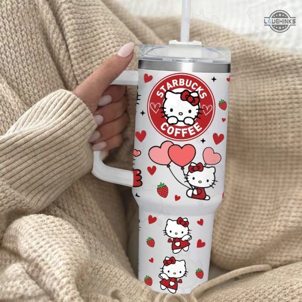 Starbucks Valentines Cups 2024 X Hello Kitty Sanrio 40Oz Stanley