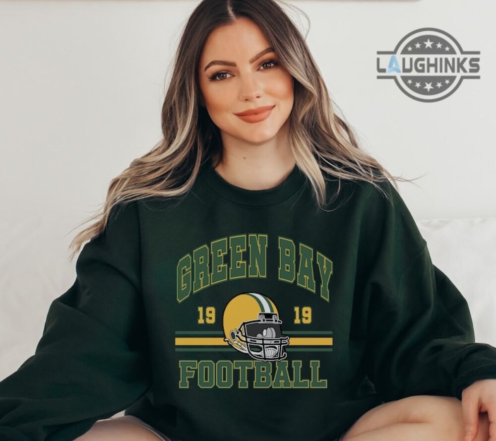 vintage green bay packers sweatshirt tshirt hoodie mens womens adults kids retro nfl football crewneck shirts gift for fan game day 80s sports tee laughinks 1